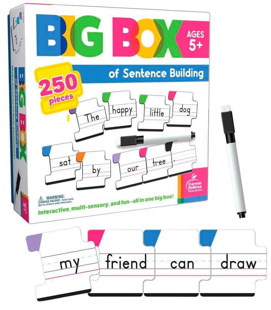 Sentence 2枚セット。 Carson Dellosa Big Box of Sentence Building | School Specialty